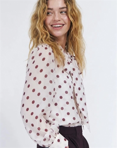 Cras Cph - Ethelcras Bluse - Grape Dot